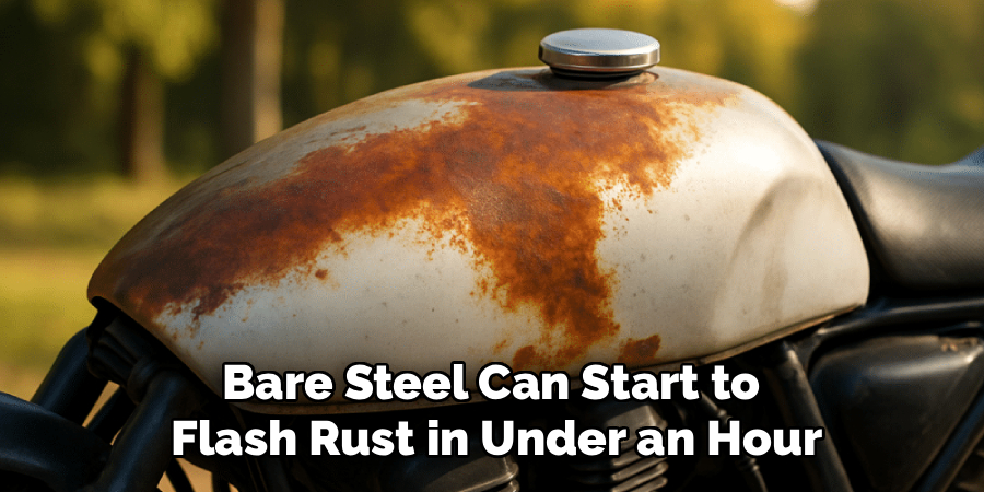 Bare Steel Can Start to
Flash Rust in Under an Hour