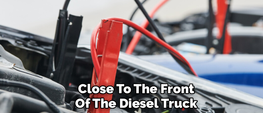 Close To The Front
Of The Diesel Truck
