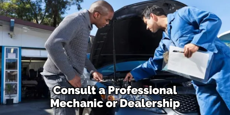 Consult a Professional
Mechanic or Dealership