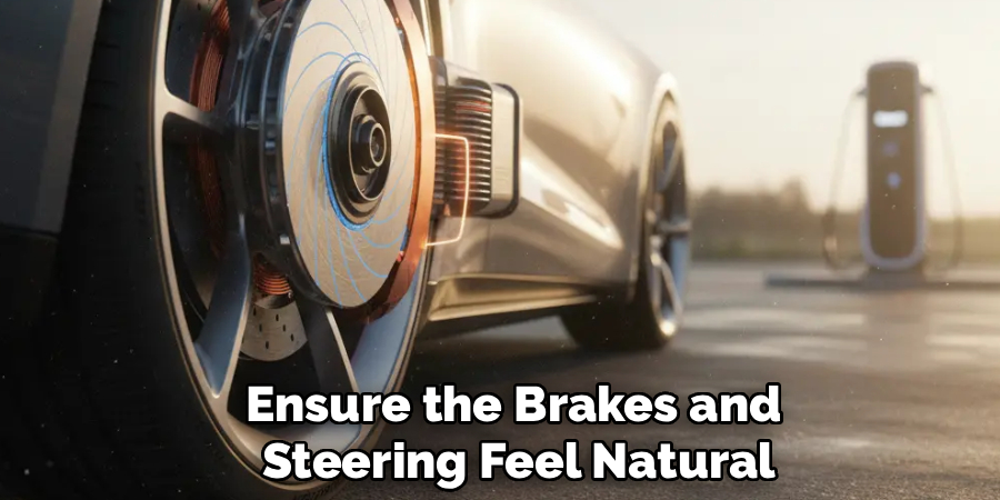 Ensure the Brakes and
Steering Feel Natural