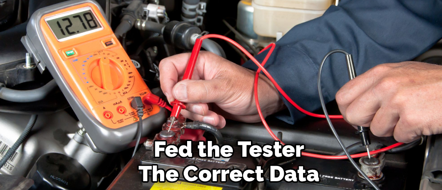 Fed the Tester
The Correct Data