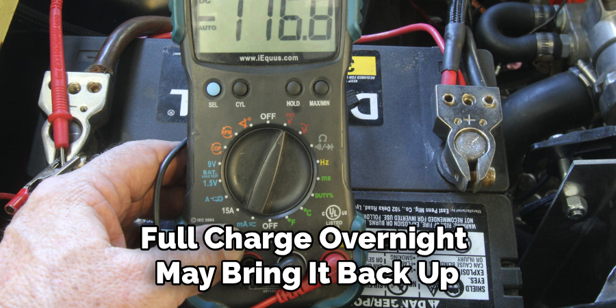 Full Charge Overnight
May Bring It Back Up