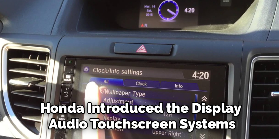 Honda Introduced the Display
 Audio Touchscreen Systems