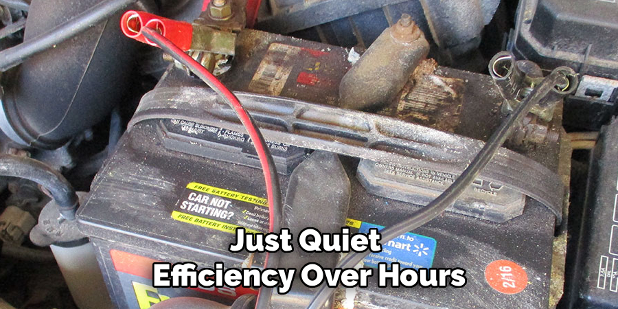 Just Quiet
Efficiency Over Hours