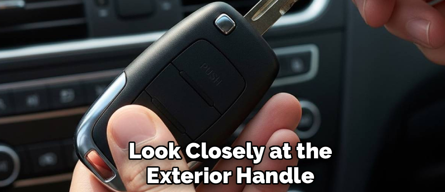 Look Closely at the
Exterior Handle
