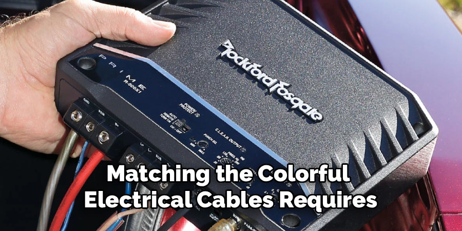 Matching the Colorful
Electrical Cables Requires