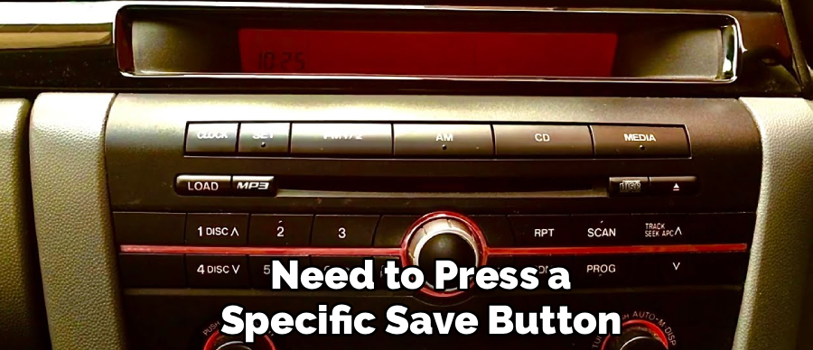 Need to Press a
Specific Save Button