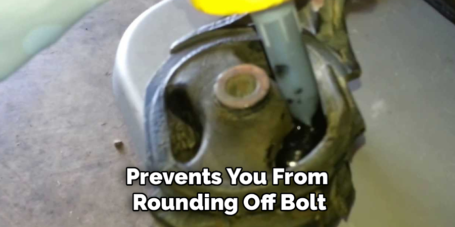 Prevents You From
Rounding Off Bolt