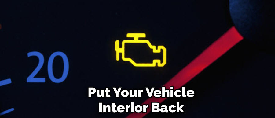 Put Your Vehicle Interior Back