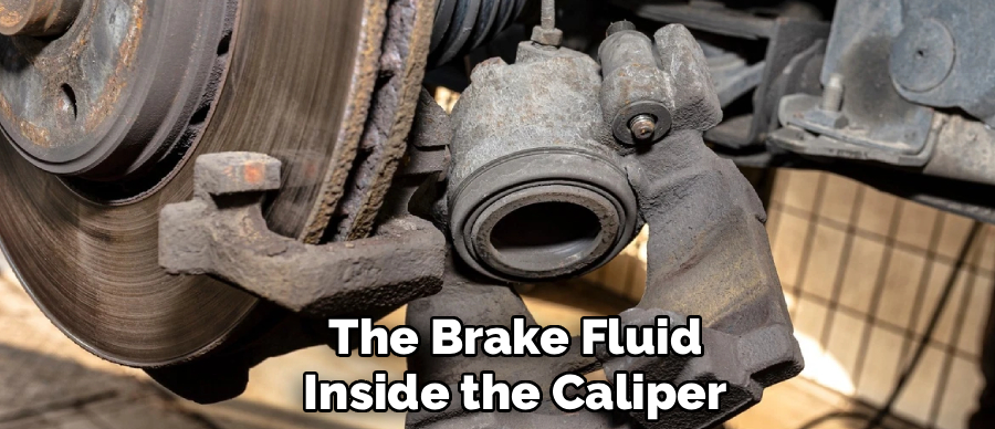 The Brake Fluid
Inside the Caliper