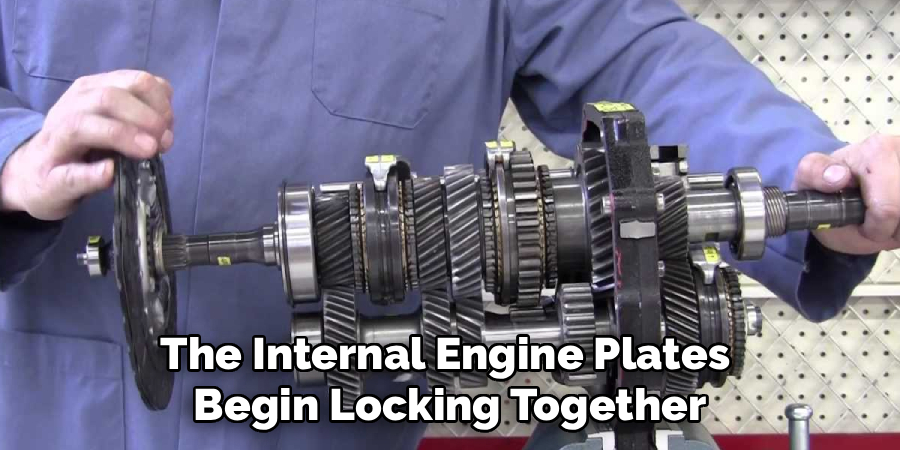 The Internal Engine Plates 
Begin Locking Together