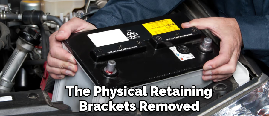 The Physical Retaining
Brackets Removed