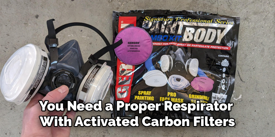 You Need a Proper Respirator
With Activated Carbon Filters